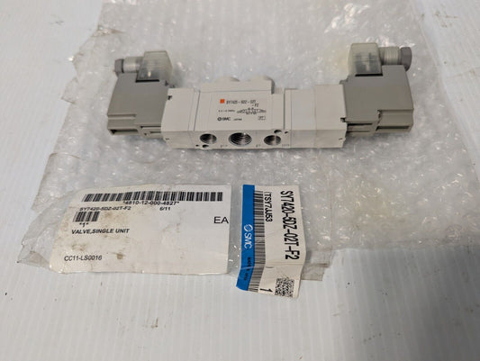 SMC SY7420-5DZ-02T-F2 single unit valve, TSY7JJ53, 0.2-0.7MPa - Free Shipping
