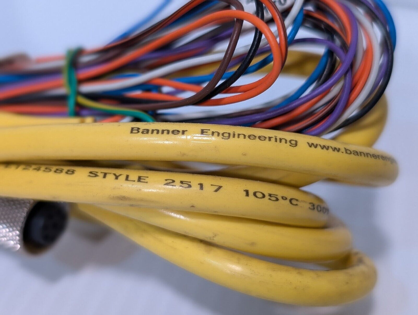 Banner E124588 Cable Assembly, 5 Pin Female to Open Lead, Style 2517 - Free Ship