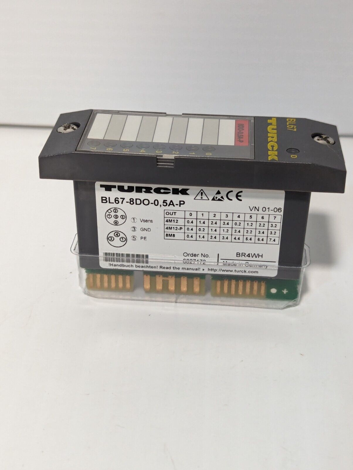 Turck BL67-8DO-0,5A-P Electronic Module, 8 Digital Outputs - Free Shipping