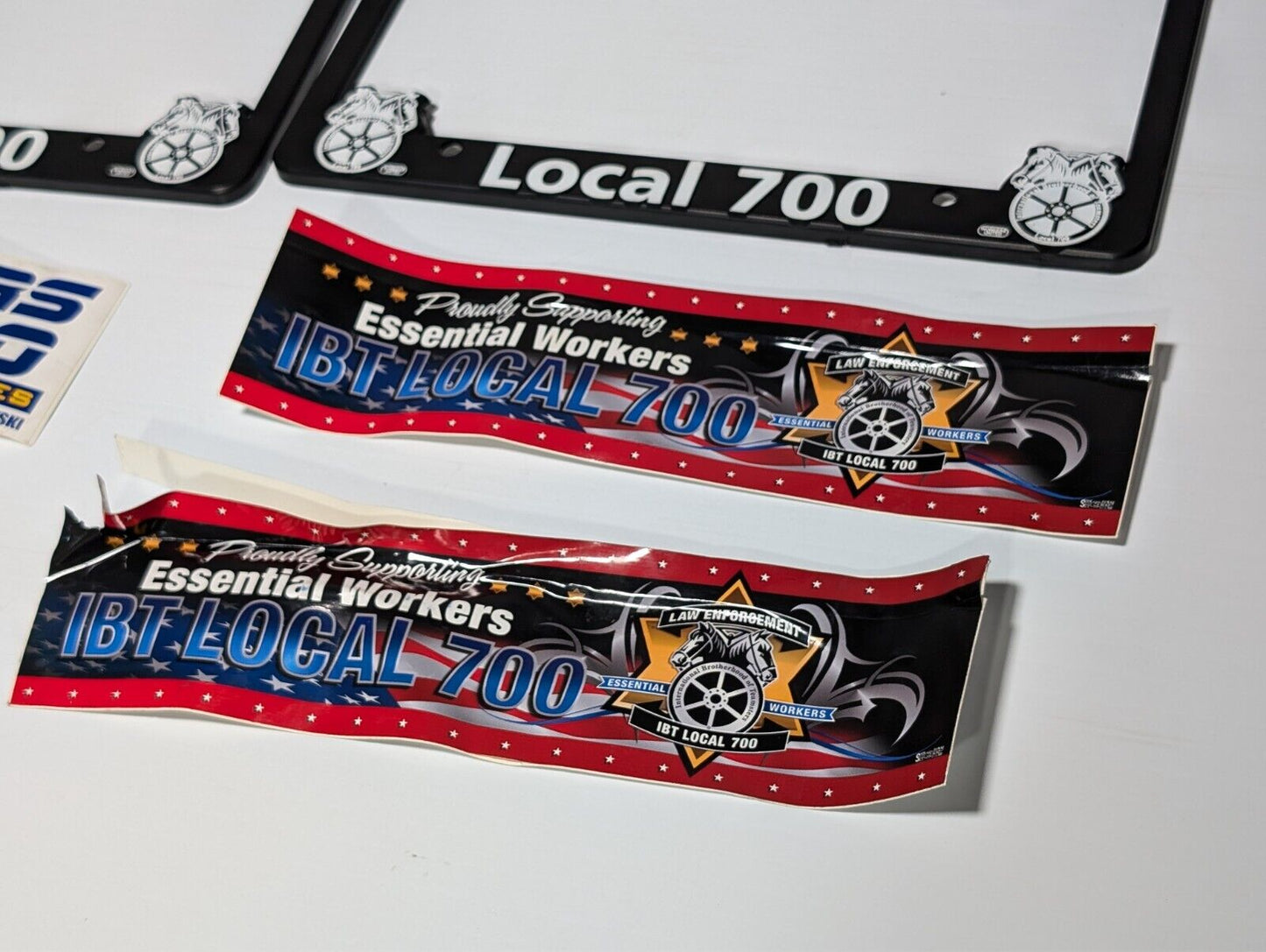 Teamsters Local 700 License Plate Bumper Stickers Paraphernalia