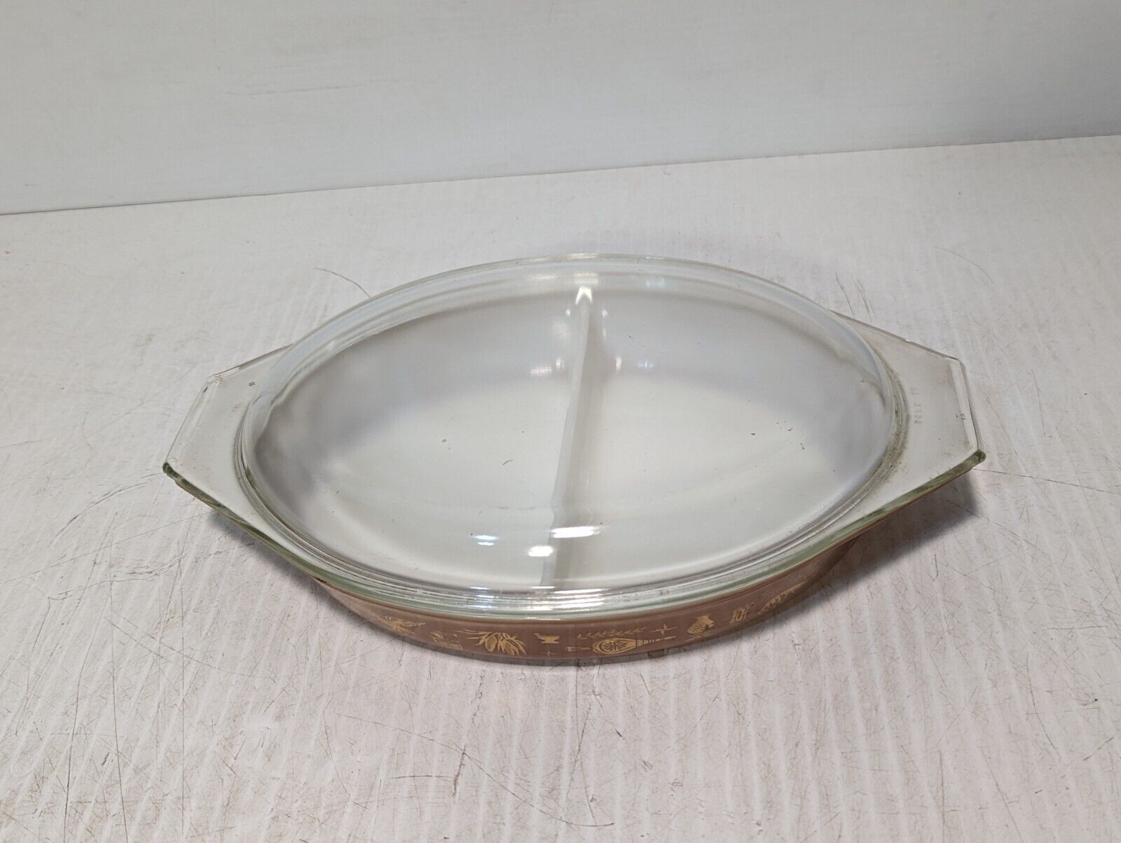 Corning Ware Pyrex Casserole Glass Lid No Markings 13in x 8.5in - Free Shipping