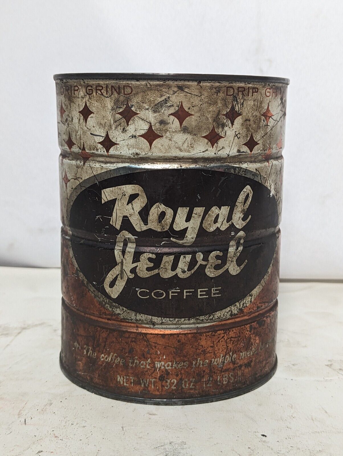 Vintage Royal Jewel coffee, 2lb can, drip grind, as pictured