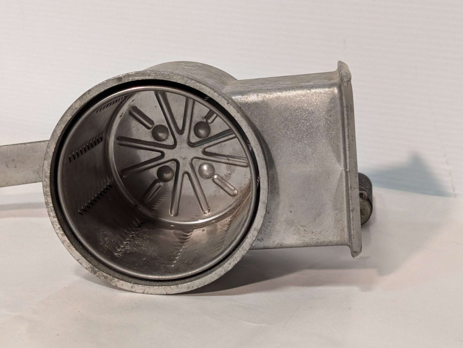 Vintage Kitchen Craft Aluminum Manual Hand Crank Food Processor