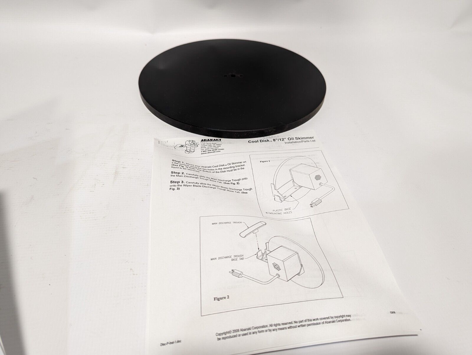 Abanaki WCD-12 Cool Disk 12-inch diameter disk For Oil Skimmer