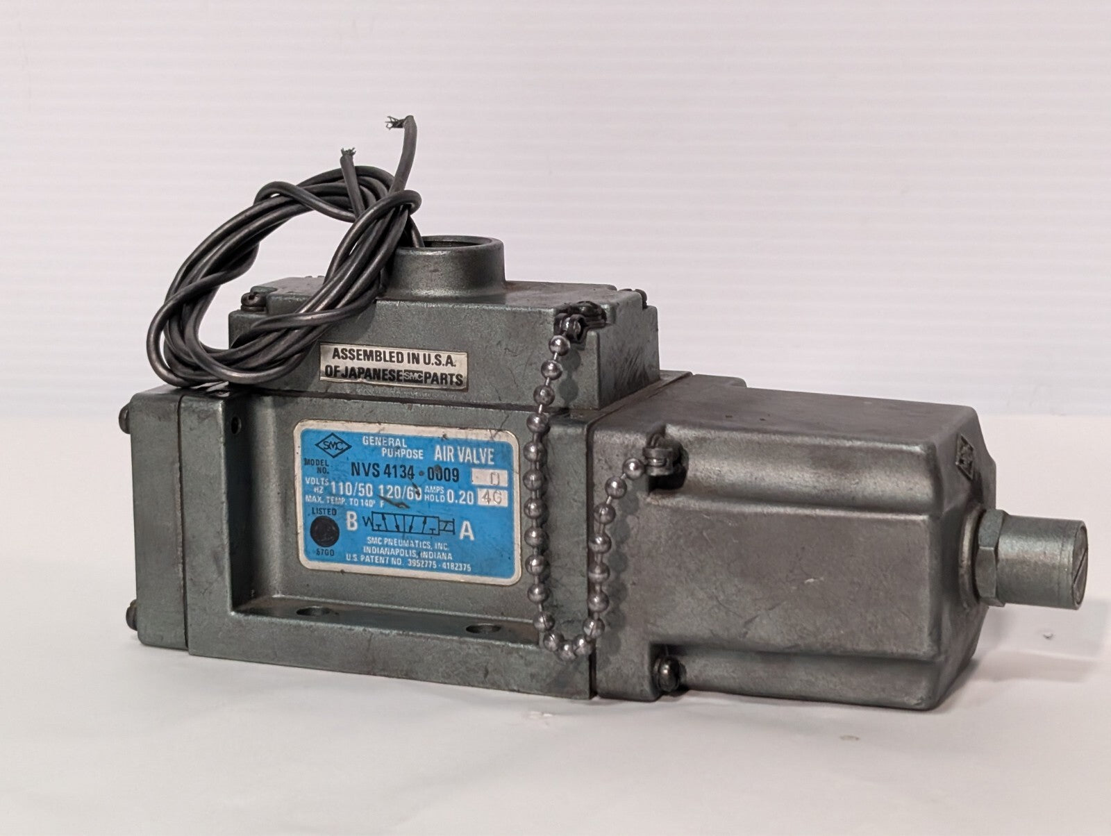 SMC NVS 4134-0009D Directional Air-Operated Solenoid Valve