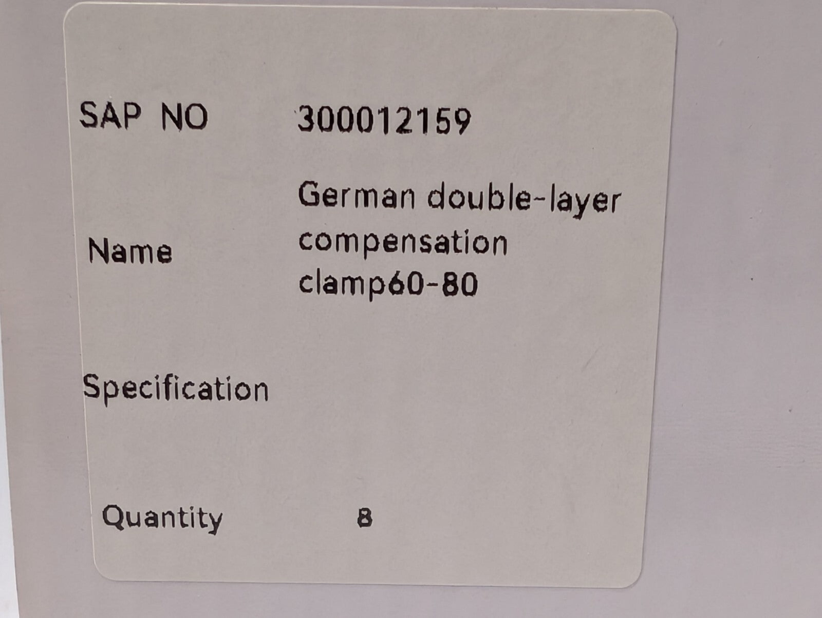 (8) Horizon Educational Double-Layer Compensation Clamp HDBS 60/80, Germany Made