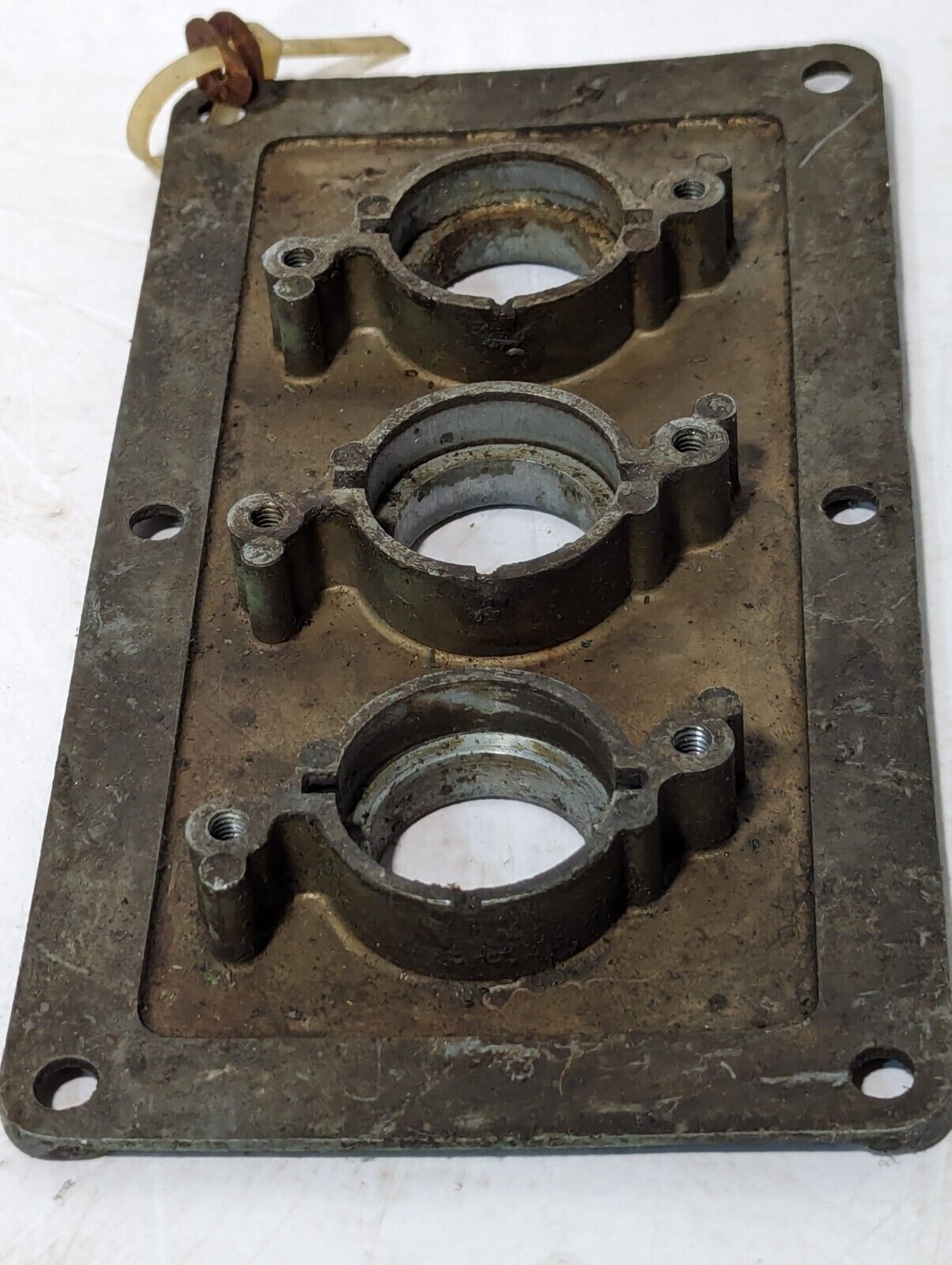 Namco Snap-Lock Control 3 Gang  Metal Face Plate, Start/Stop/Jog-Run Indicators