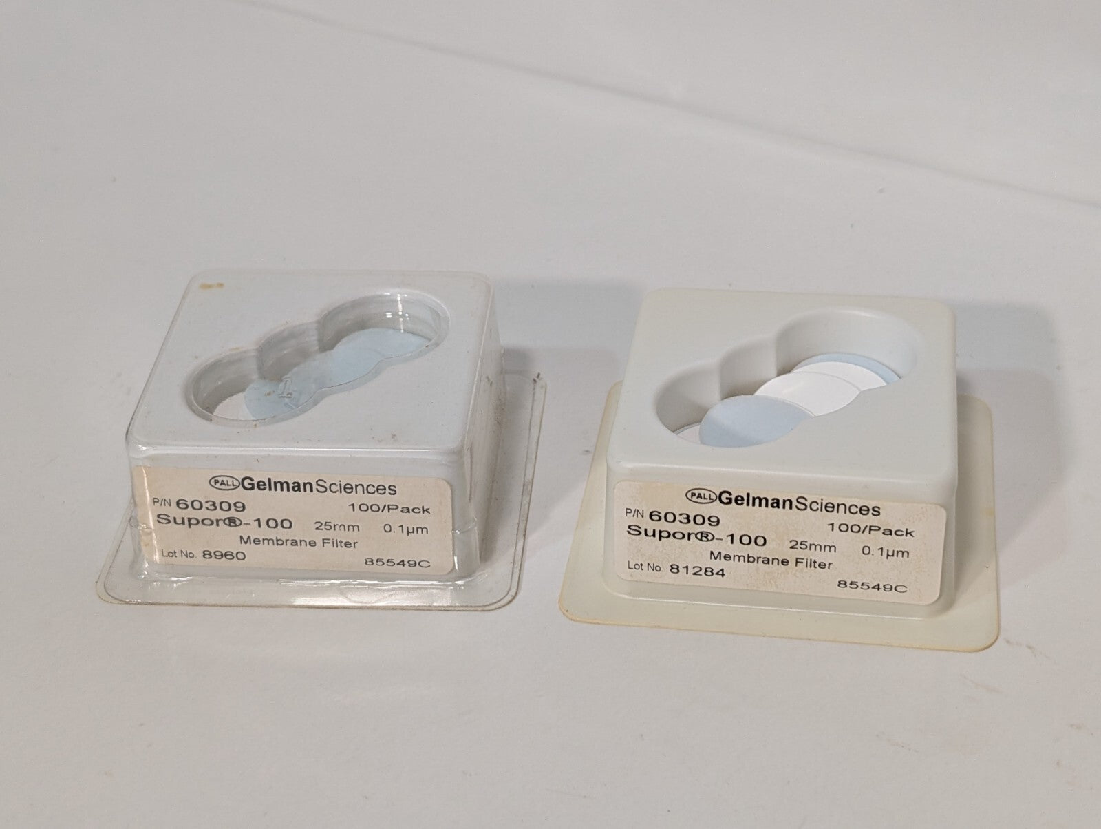 2 Packs: Pall Gelman Sciences 60309 Supor-100 Membrane Filter Discs, 25mm, 0.1μm