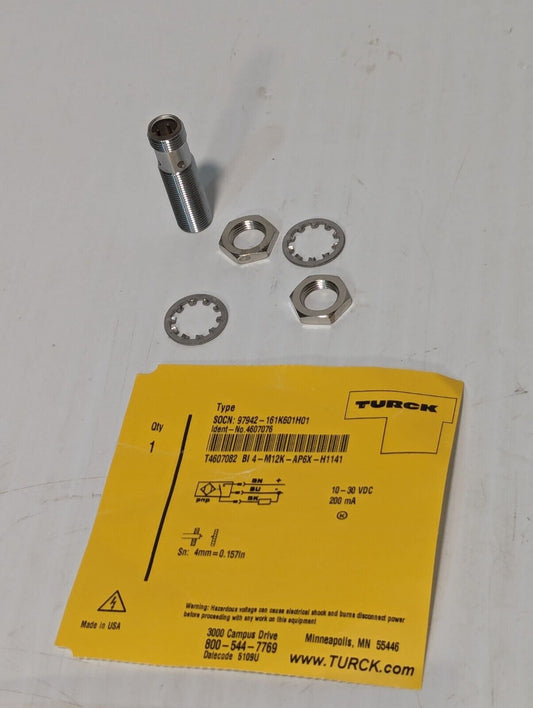 Turck Bi4-M12K-AP6X-H1141 Inductive Proximity Sensor, 161K601H01 - Free Shipping
