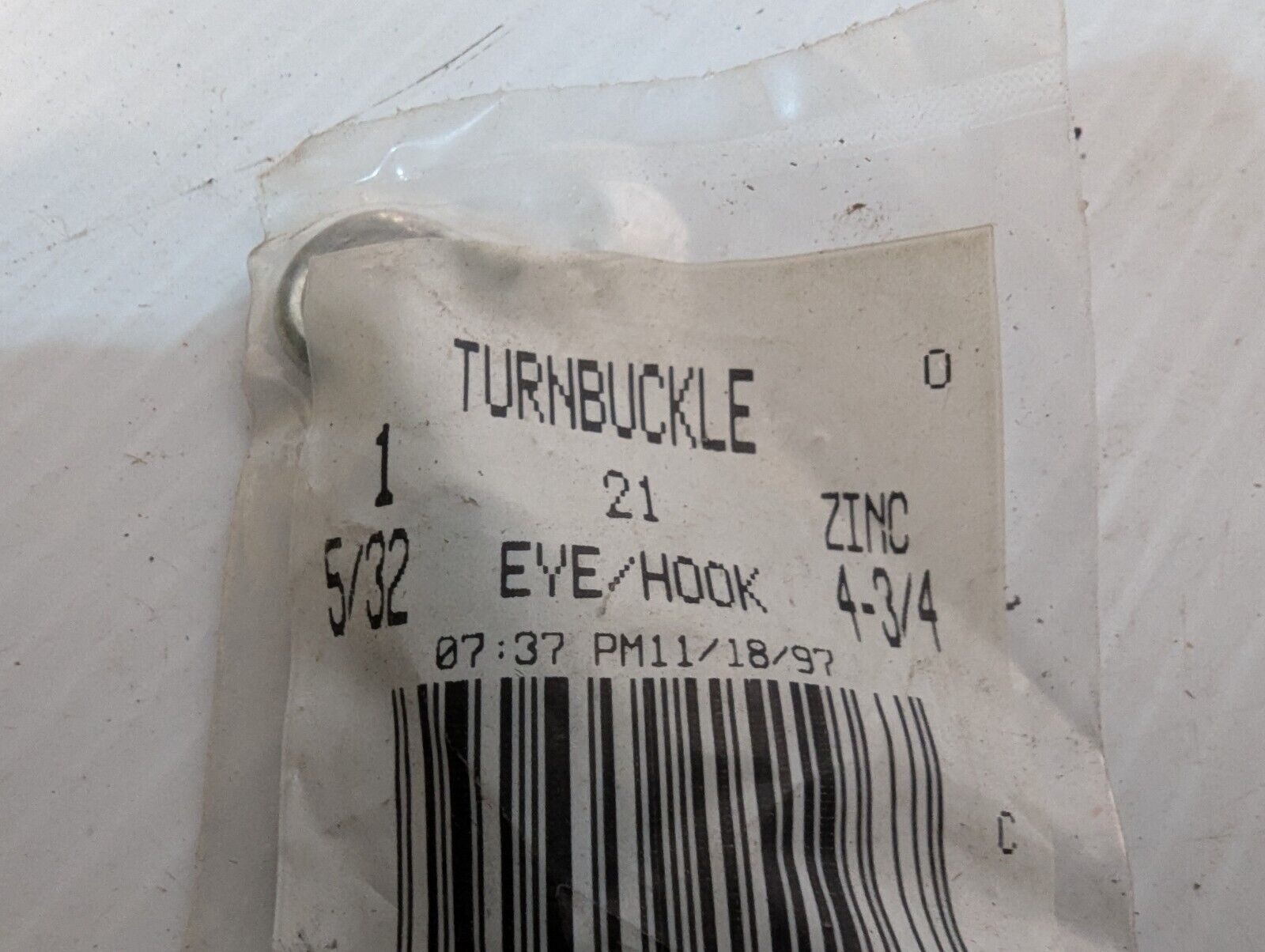Lot of 14 Crown Bolt Eye/Hook Turnbuckle 5/32" 4-3/4" Zinc -Free Shipping