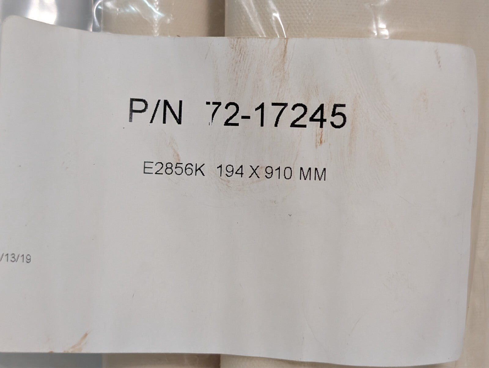 (3) Dorner 72-17245 Conveyor Replacement Belts 194 x 910 mm White Smooth Contin.