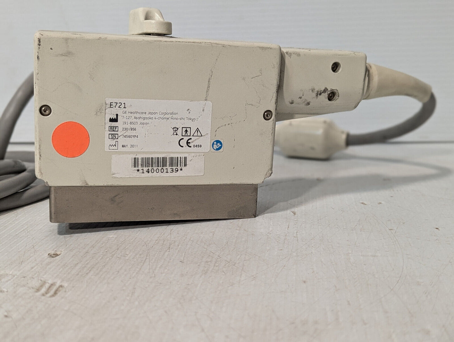 GE Healthcare E721 Ultrasound Transducer, Probe,2301956, Mfr May 2011,Free Ship.