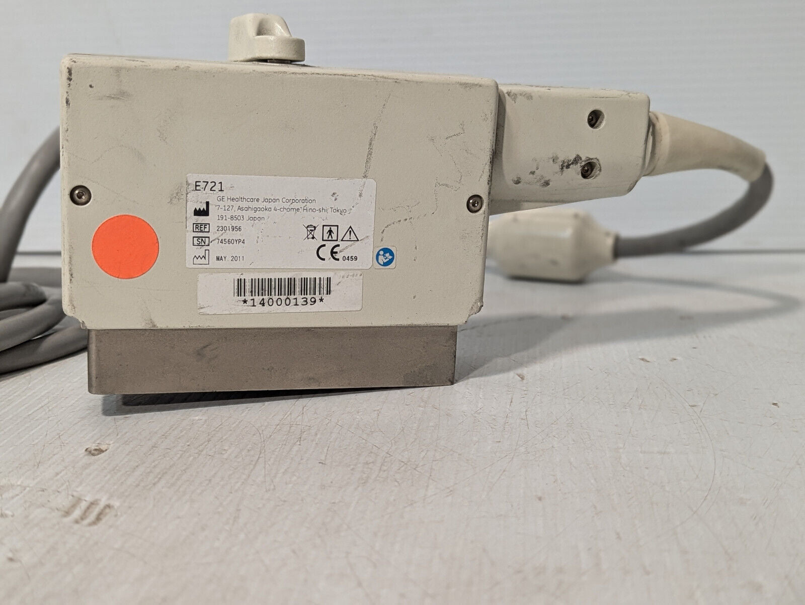 GE Healthcare E721 Ultrasound Transducer, Probe,2301956, Mfr May 2011,Free Ship.