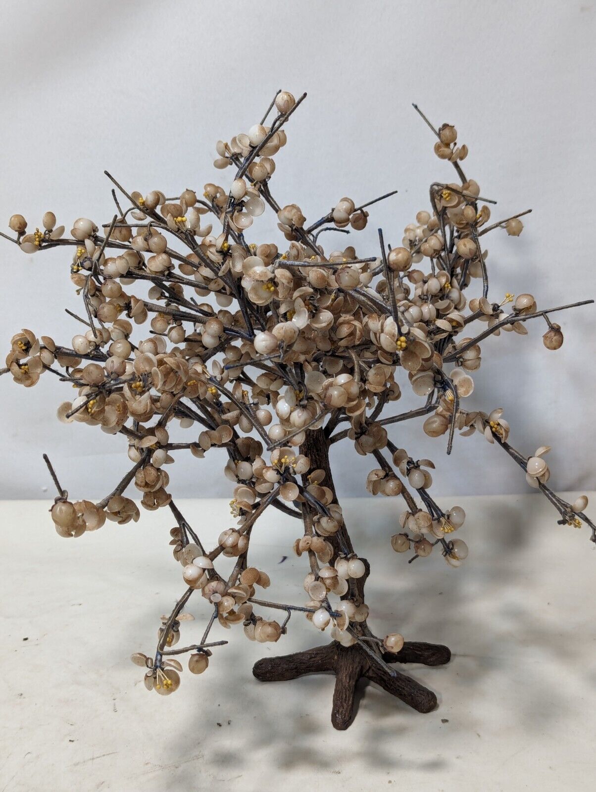 Vintage Art - Tree with Blossoms Sculpture  16" tall x 12" wide