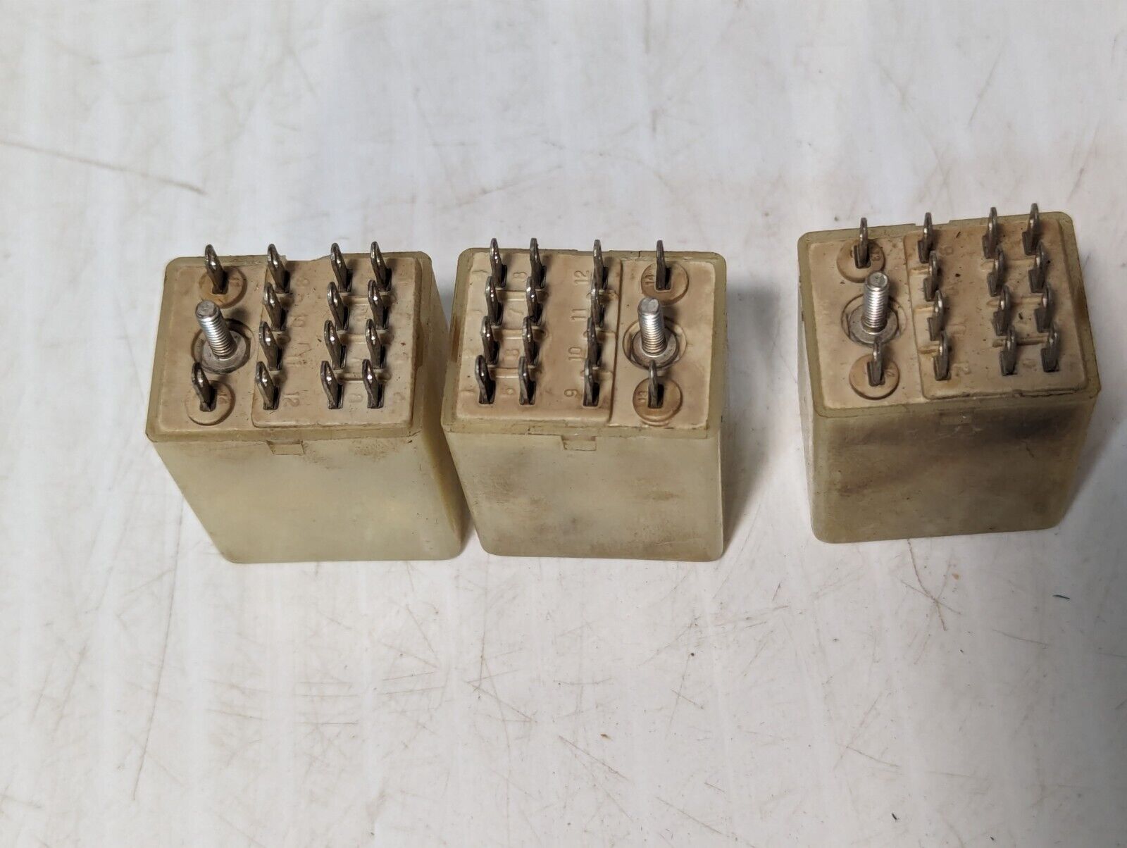 Lot of 3 Midtex/Aemco Relay 156-14B2B2 with 12 VDC Coil 14 Blade - Free Shipping