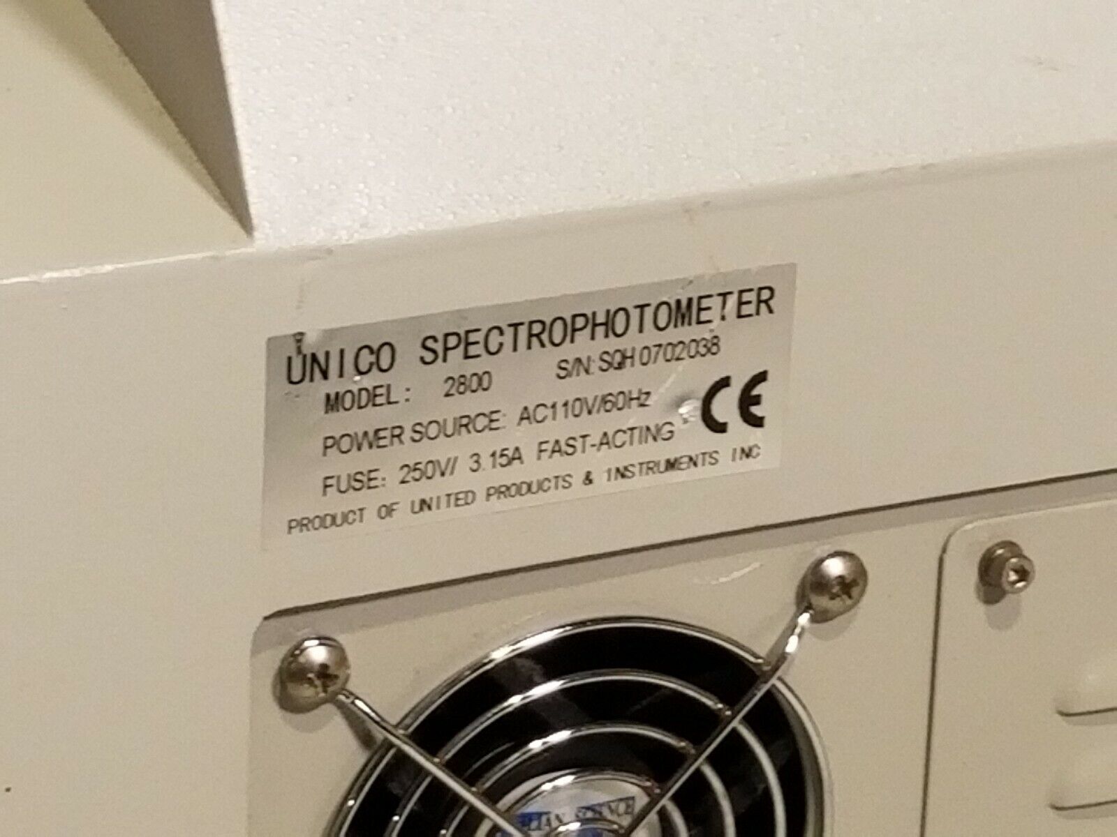 UNICO 2800 UV/VIS Spectrophotometer