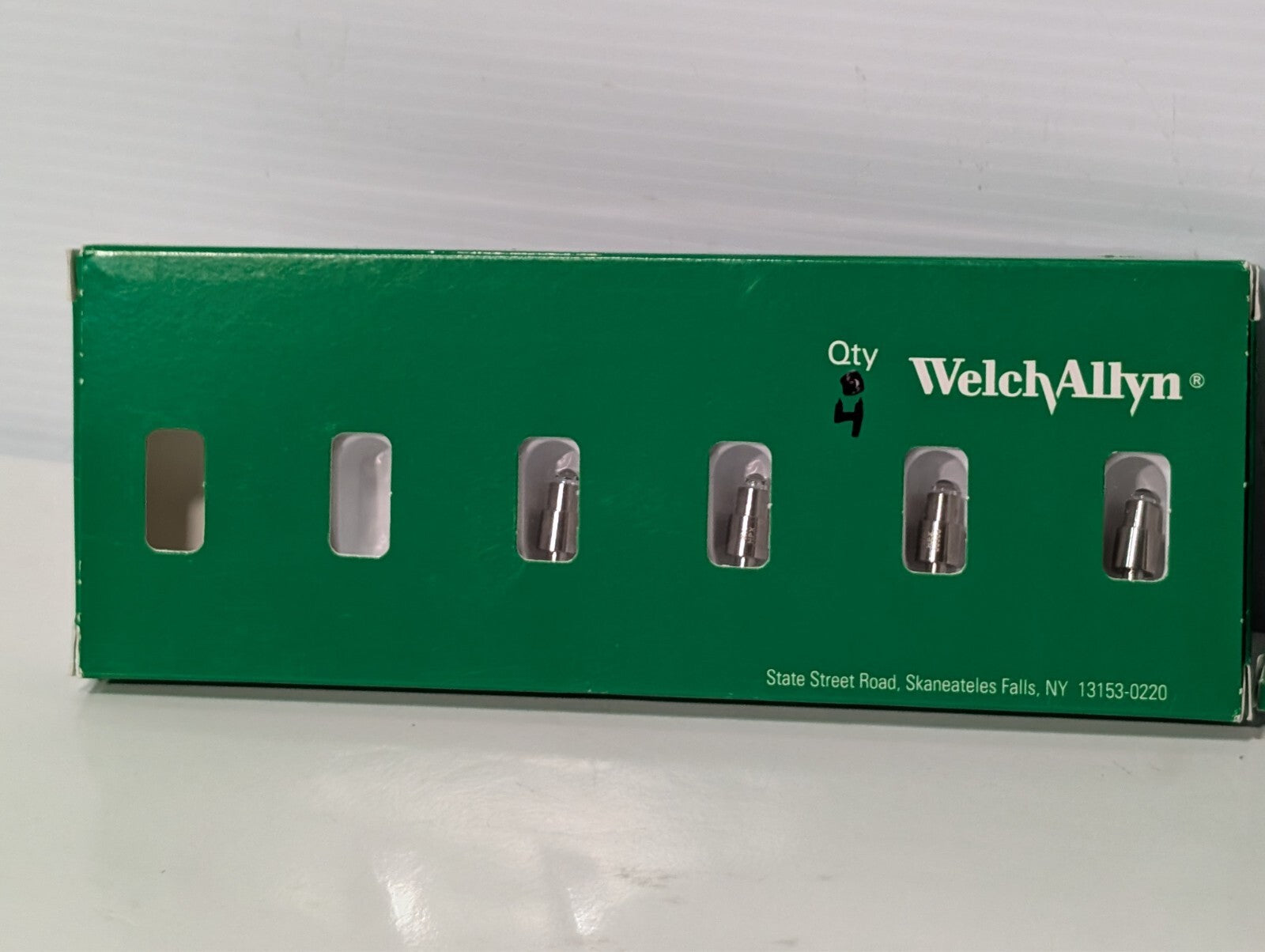 (10) Welch Allyn 06500-U6 Halogen Lamp 3.5V for MacroView Otoscope - Box of 6, 4