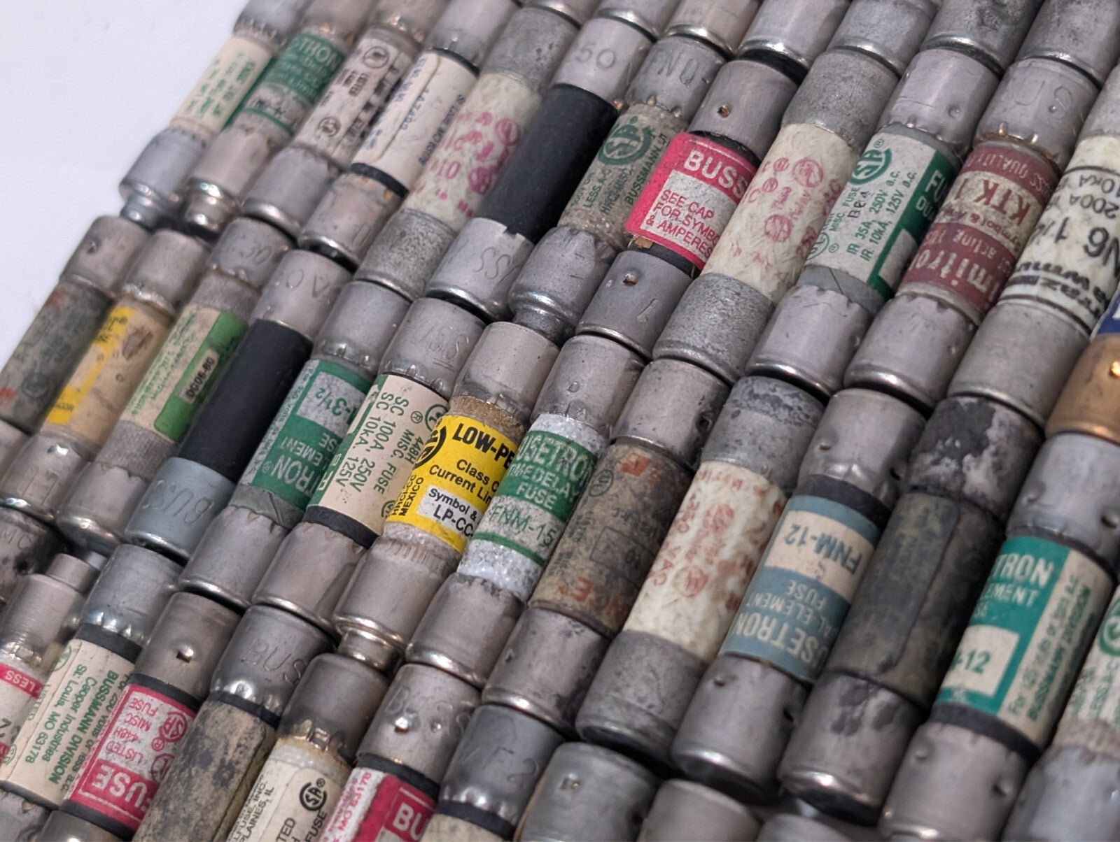 (119) Assorted Fuses, Many Brands and Amperages, Class CC and Similar Sizes