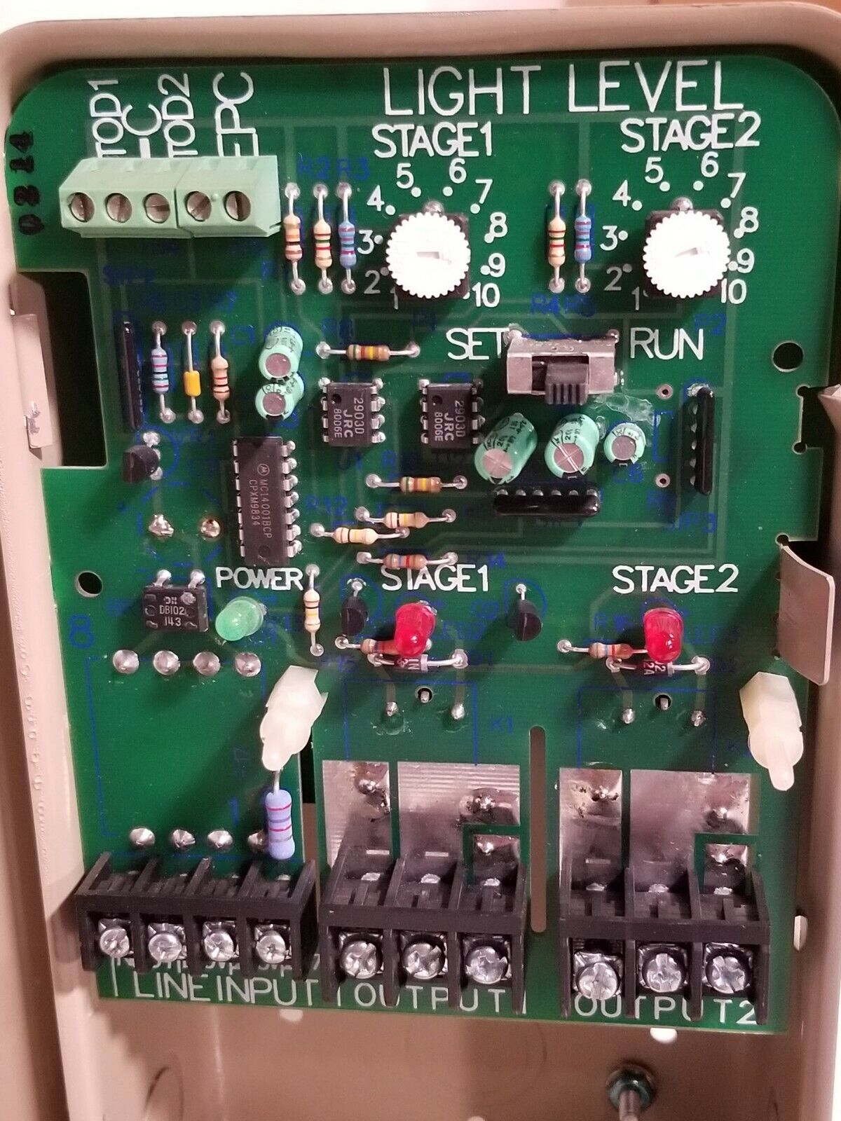 Tork LC200 Dual Stage Lighting Controller w/EPC1 photocell, BAD RELAYS-Free Ship