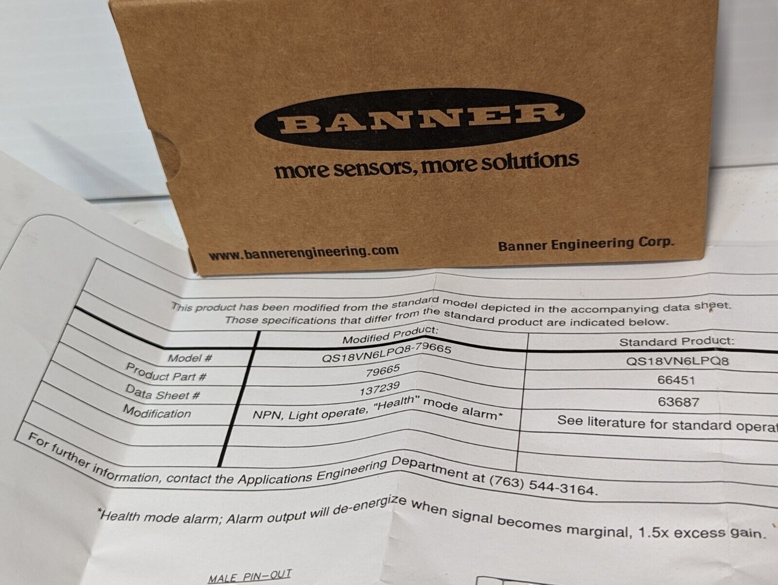 Banner High Performance Long-Range Sensor QS18VN6LPQ8-79665  - Free Shipping