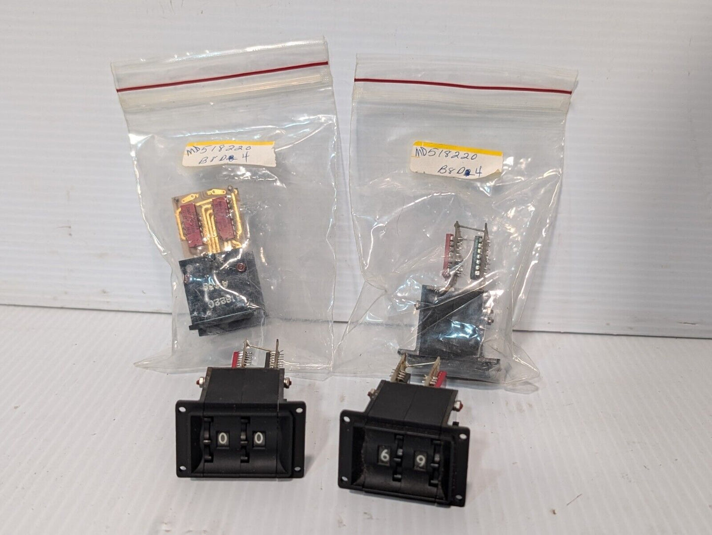 Lot of 4 - 518220 Rotary Thumbwheel Counter, 2 Digit, A437 - Free Shipping