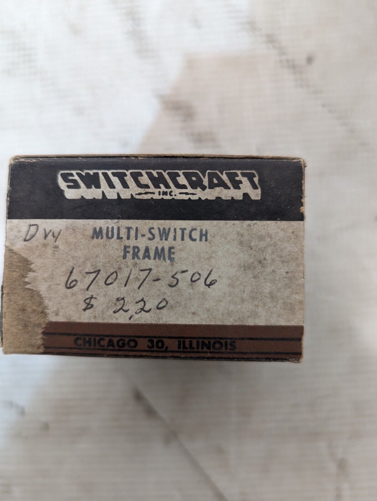 Vintage Switchcraft 67017-506 Dw Multi-Switch