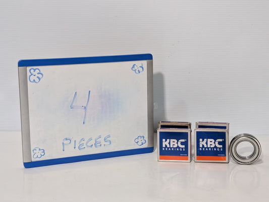 (4) KBC 6007-B-2Z-L038 C3 Shielded Ball Bearings
