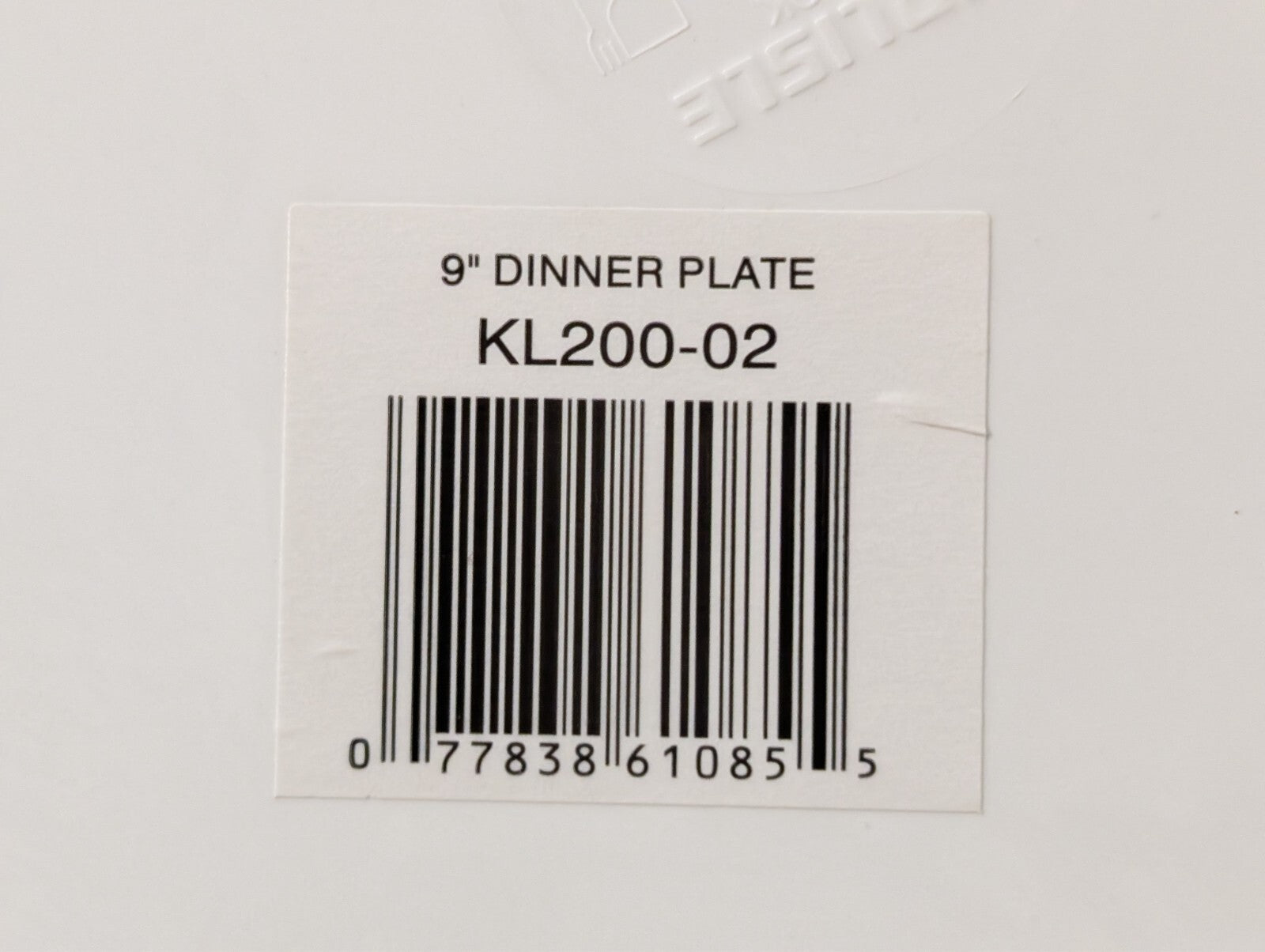 (100) 9" Melamine Dinner Plates White Carlisle KL200-02 Kingline Tan Dallas P-48