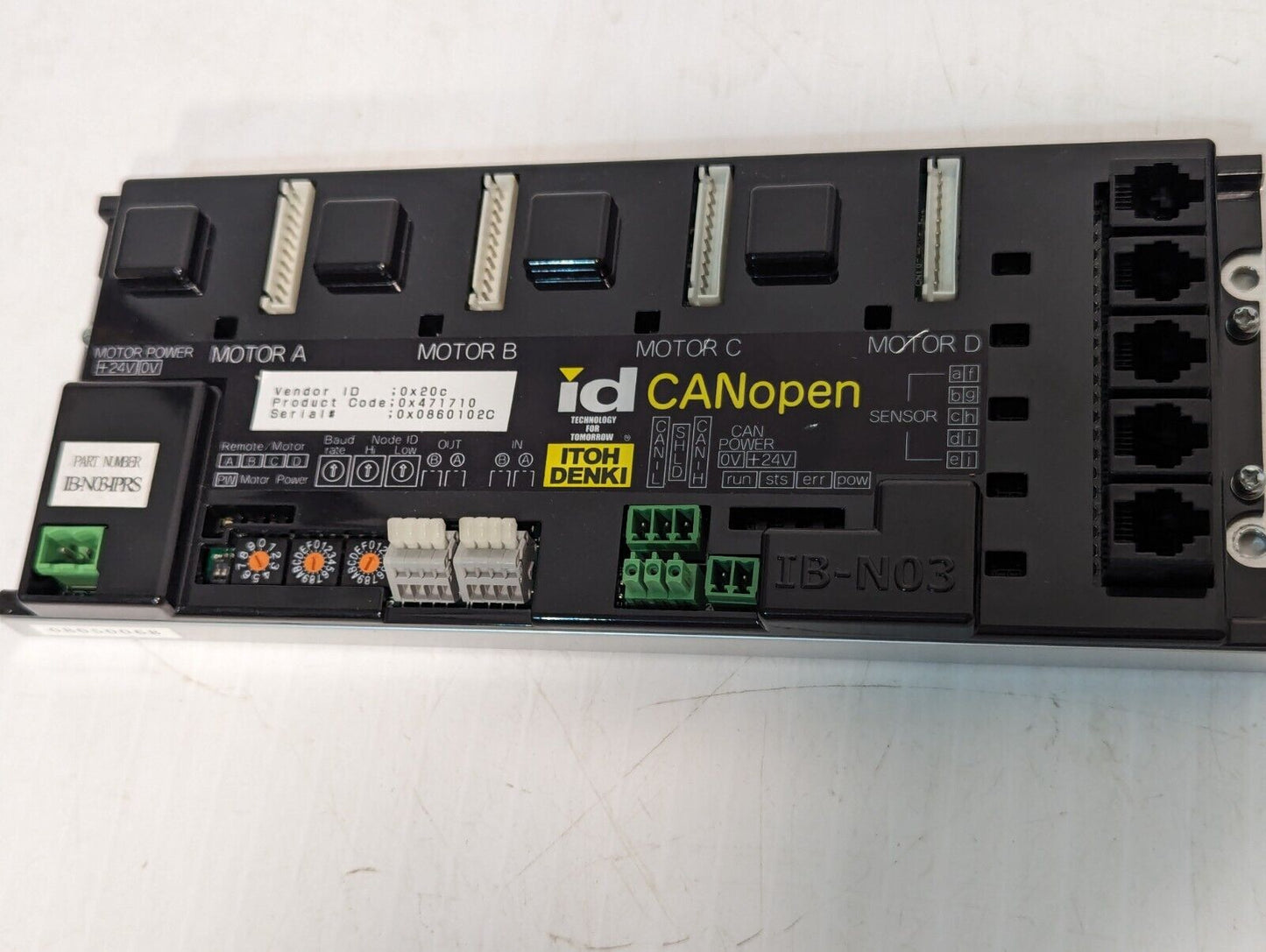 Itoh Denki IB-N03 IPRS CANopen Motor Control Module- Free Shipping