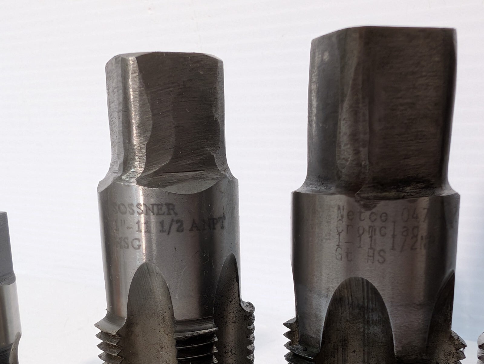 (19) Pipe Taps and Dies, Interstate Hertel Sossner Netco, See photos for specs.