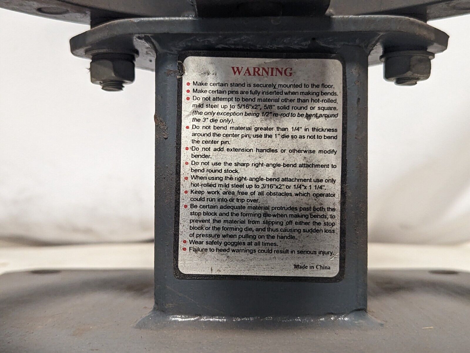 Unbranded compact bench bender as pictured