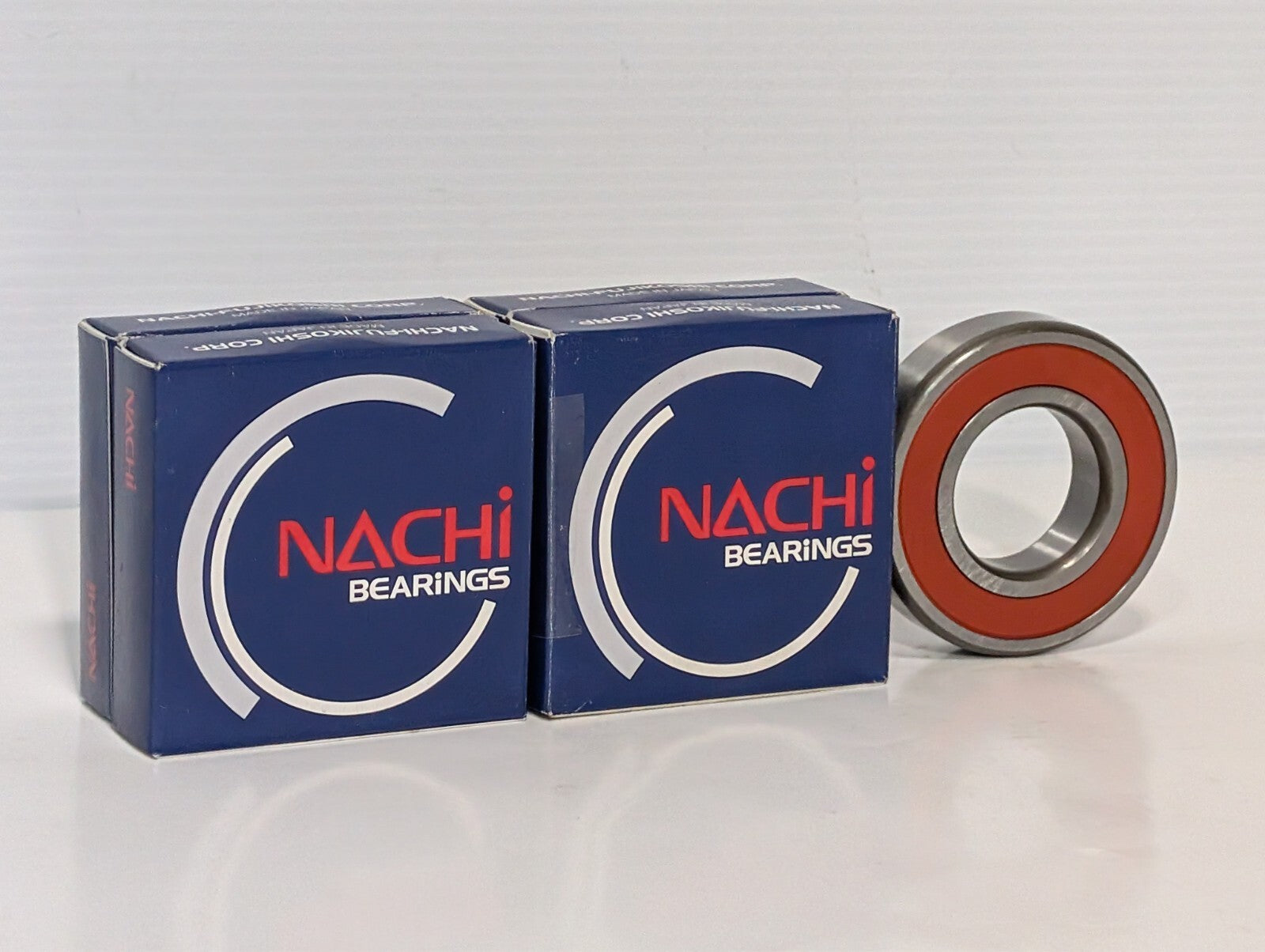 (2) NACHI 6207 2NSE9 C3 DEEP GROOVE BALL BEARING, RUBBER SEALED 35X72X17mm 2RS
