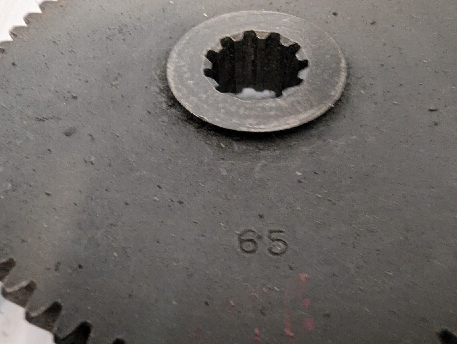 65 Tooth Gear 4.25" Outer Diameter 11 Tooth .75" Bore .5" Thick - Free Shipping