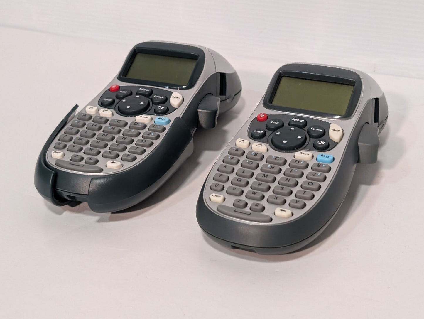 (2) Dymo LetraTag Label Maker, MPN 100H or LT-100H or 19752 UNTESTED, AS-IS