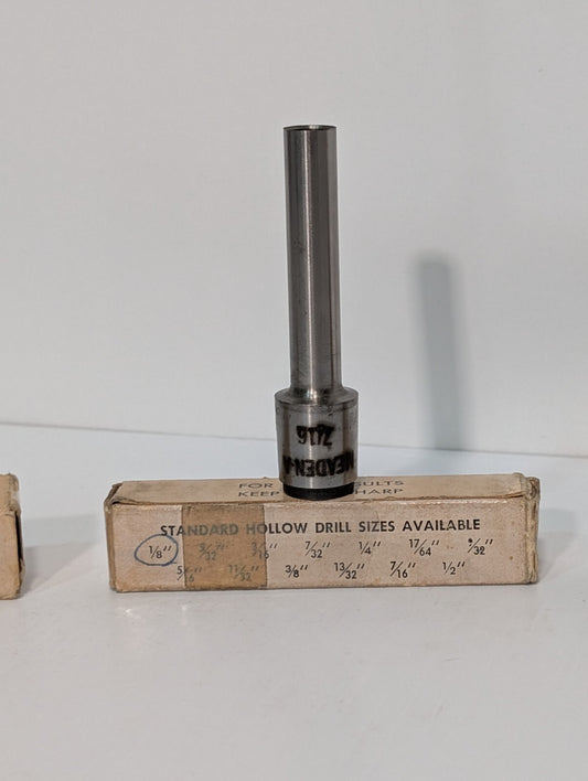 [4] Turner Super Speed Standard Hollow Drill Style A 1/8", 7/16" Meaden-A 7116