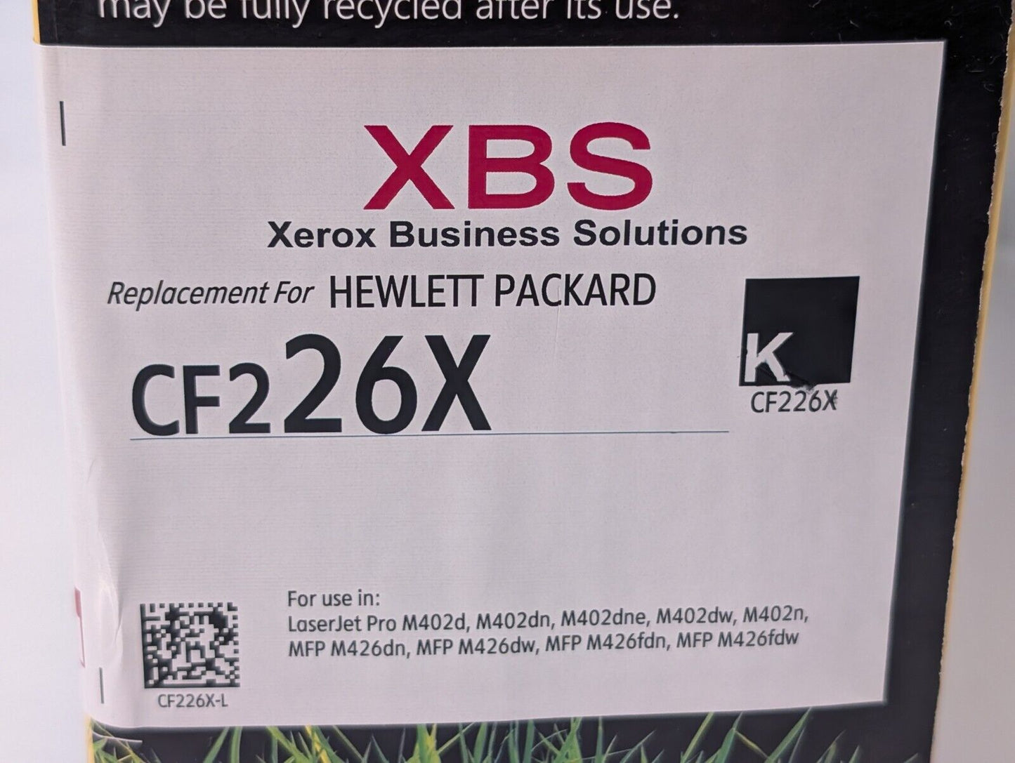 Xerox CF226X Black High-Yield Toner Cartridge, For HP LaserJet Printers