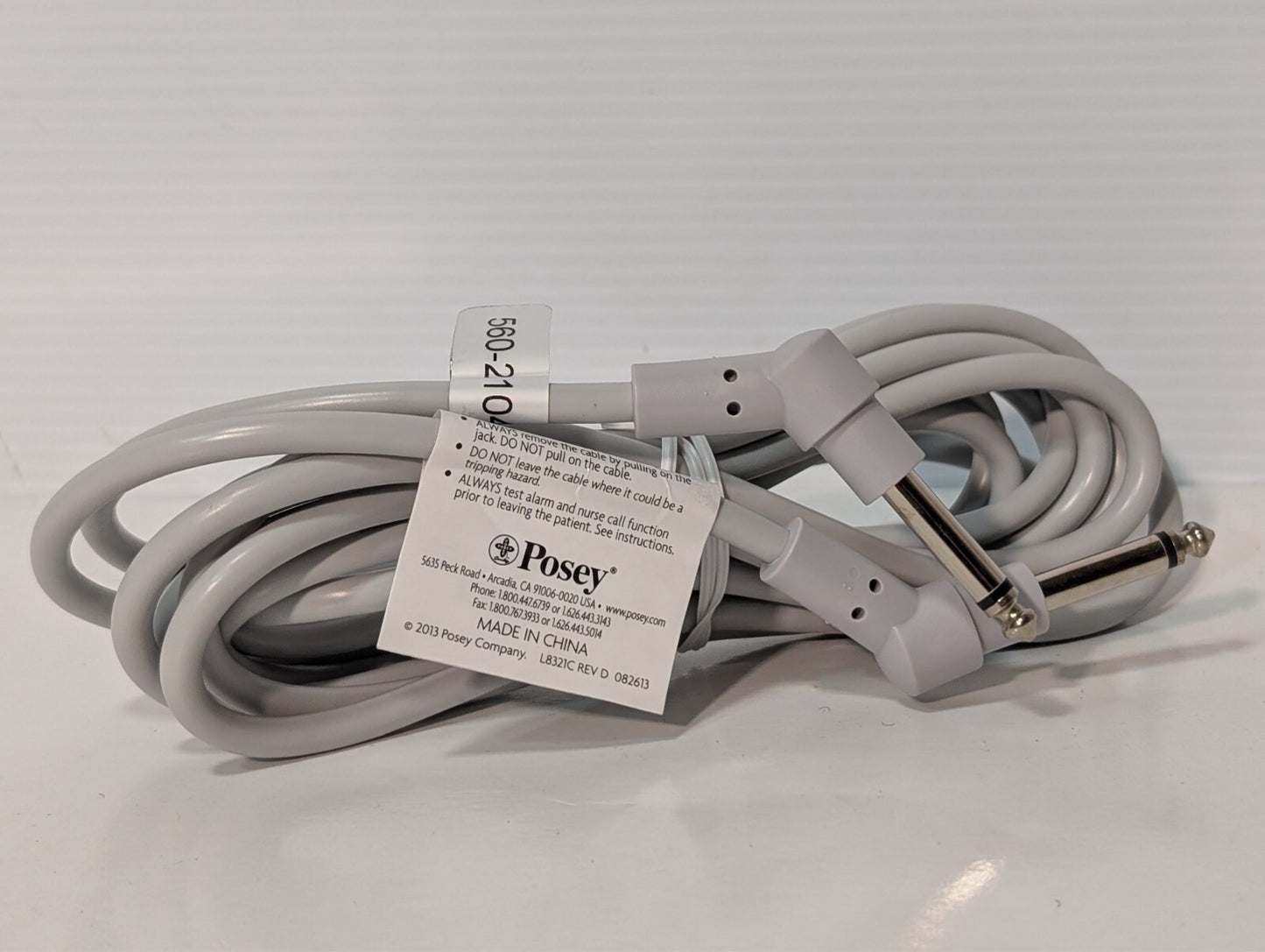(6) Posey 8282 Nurse Call Cable Component For Keepsafe Deluxe Sitter Select