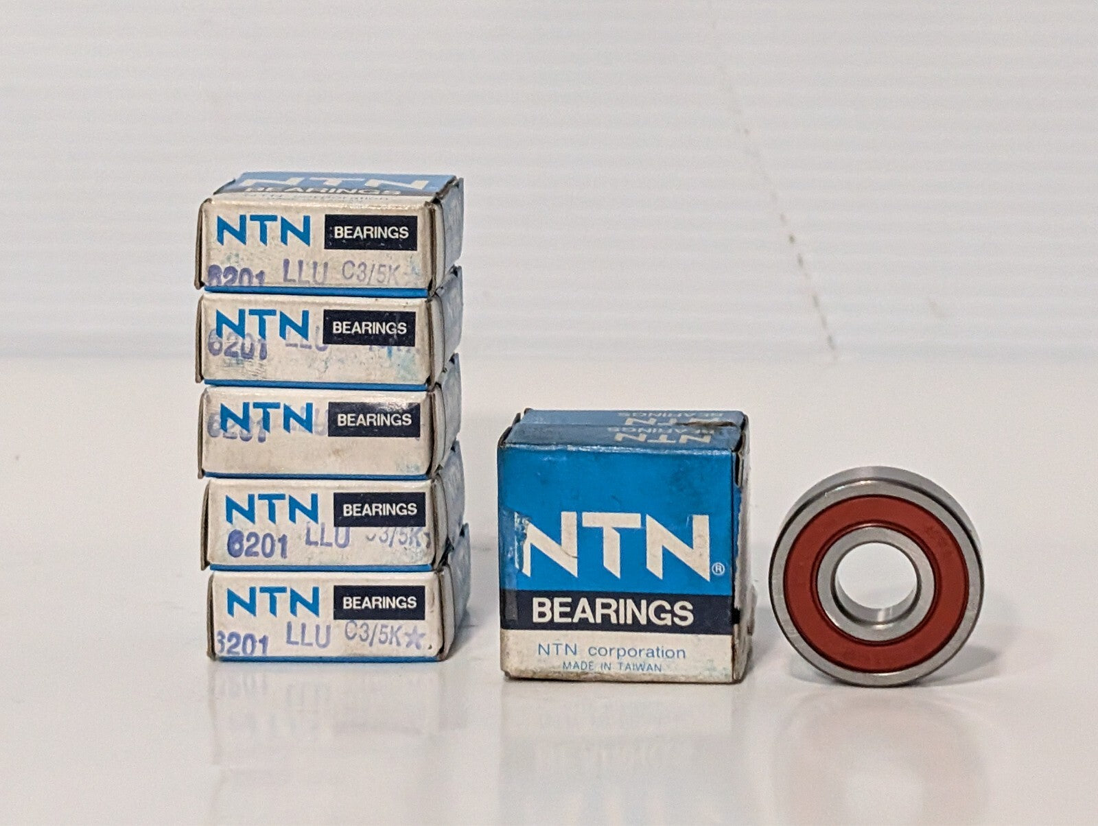 (7) NTN 6201LLU Groove Ball Bearing, 6201 2RS IBU KOYO, 6201 2RS1 SKF 12x32x10mm