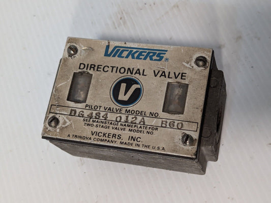 Vickers DG4S4 012A B60 directional valve, pilot valve as pictured - Free Shippin
