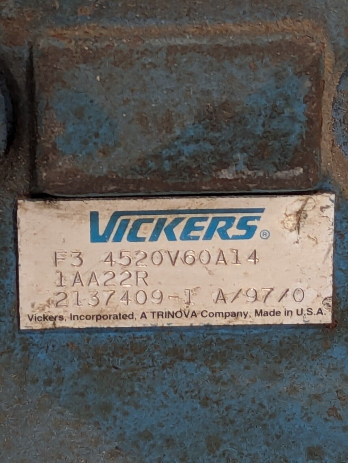 Vickers 02-102517 Pump Cover For 4520V***14 Double Vane Hydraulic Pump