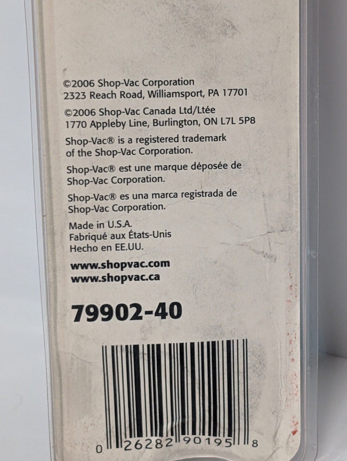 [2] Shop-Vac 79902-40 Vacuum Cleaner Hose Adapter 1-1/4" 1.25"