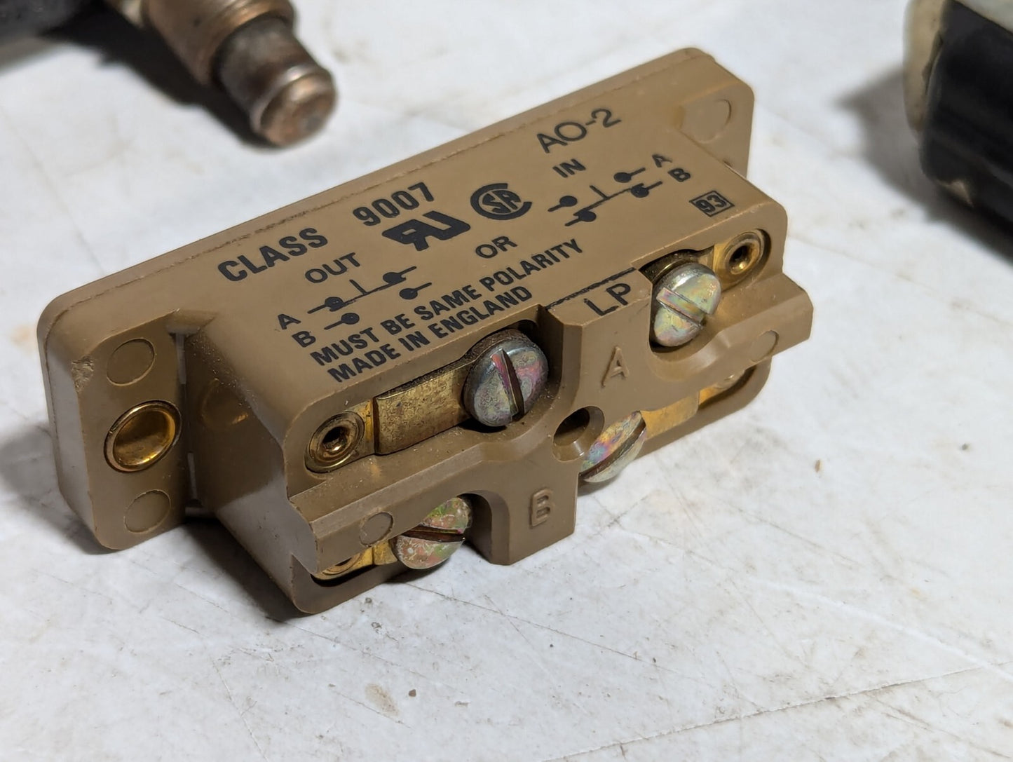 Square D 9007 Pilot Duty Snap Switch & BZ-2RQ1-A2 Limit Switch & 2 10-622 Switch