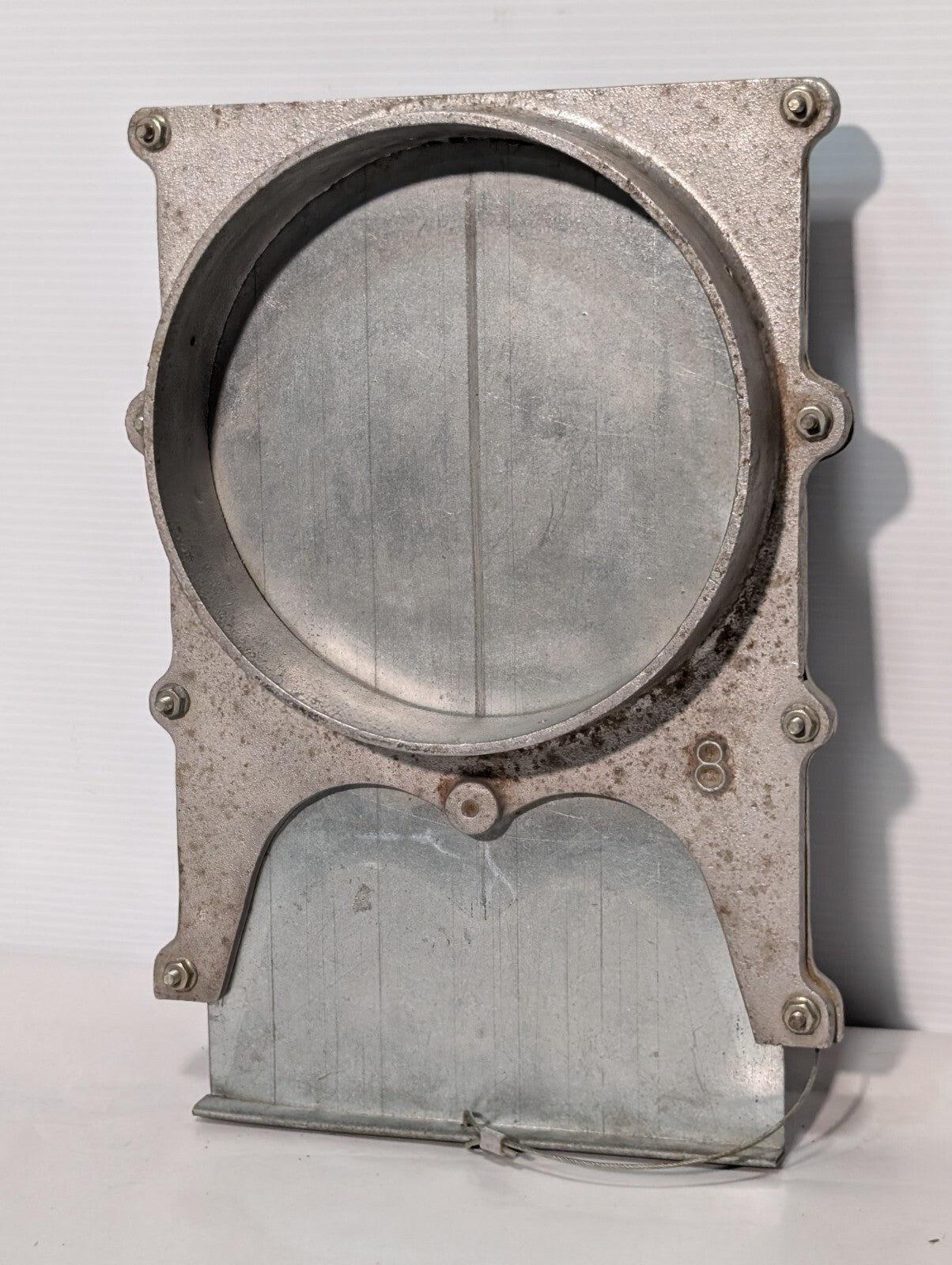 8" Manual Blast Gate - Industrial Grade (Aluminum body / Galvanized blade)