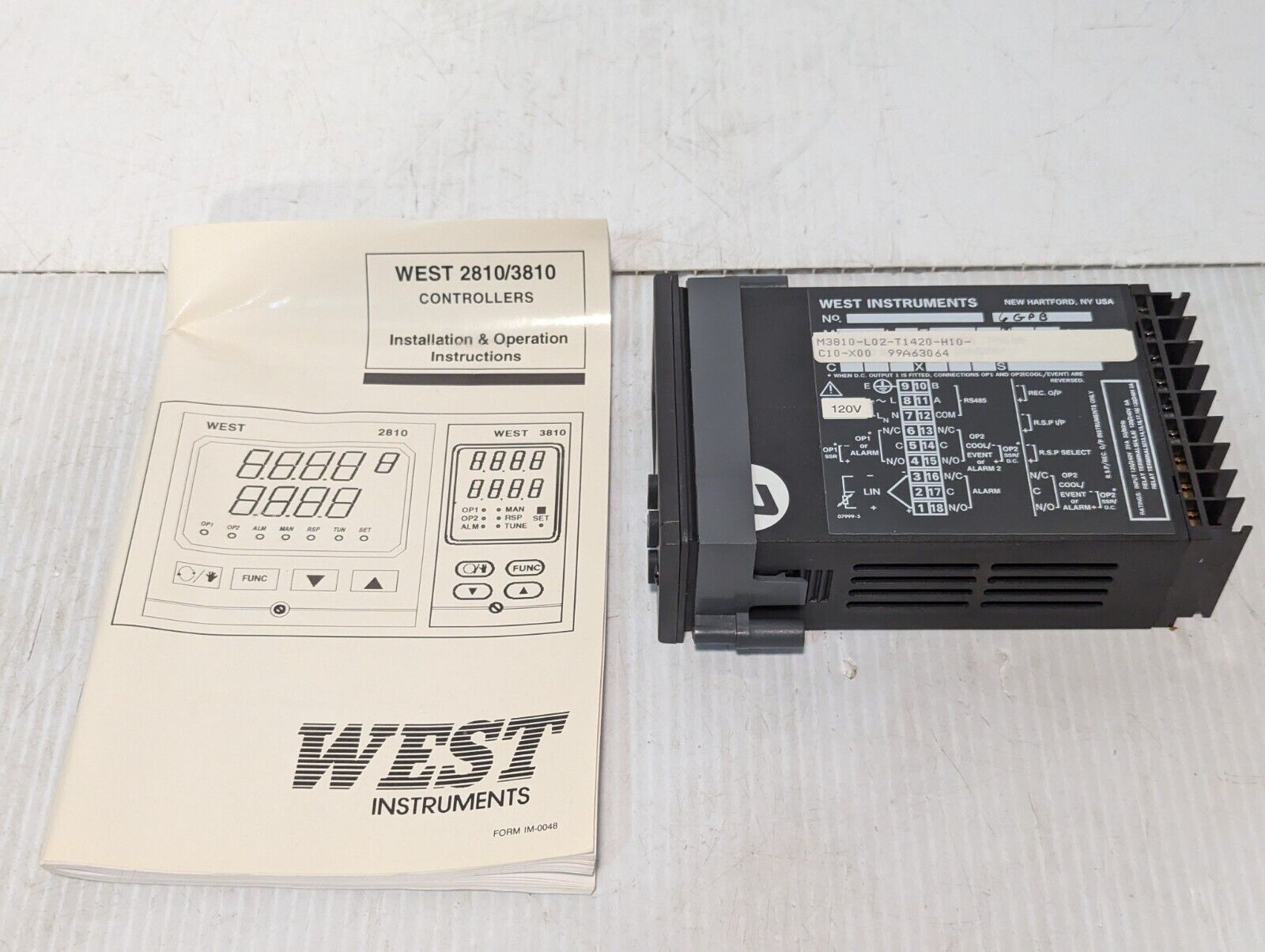 West Instruments M3810 L02 T1418 00 H10 Temperature Controller - Free Shipping