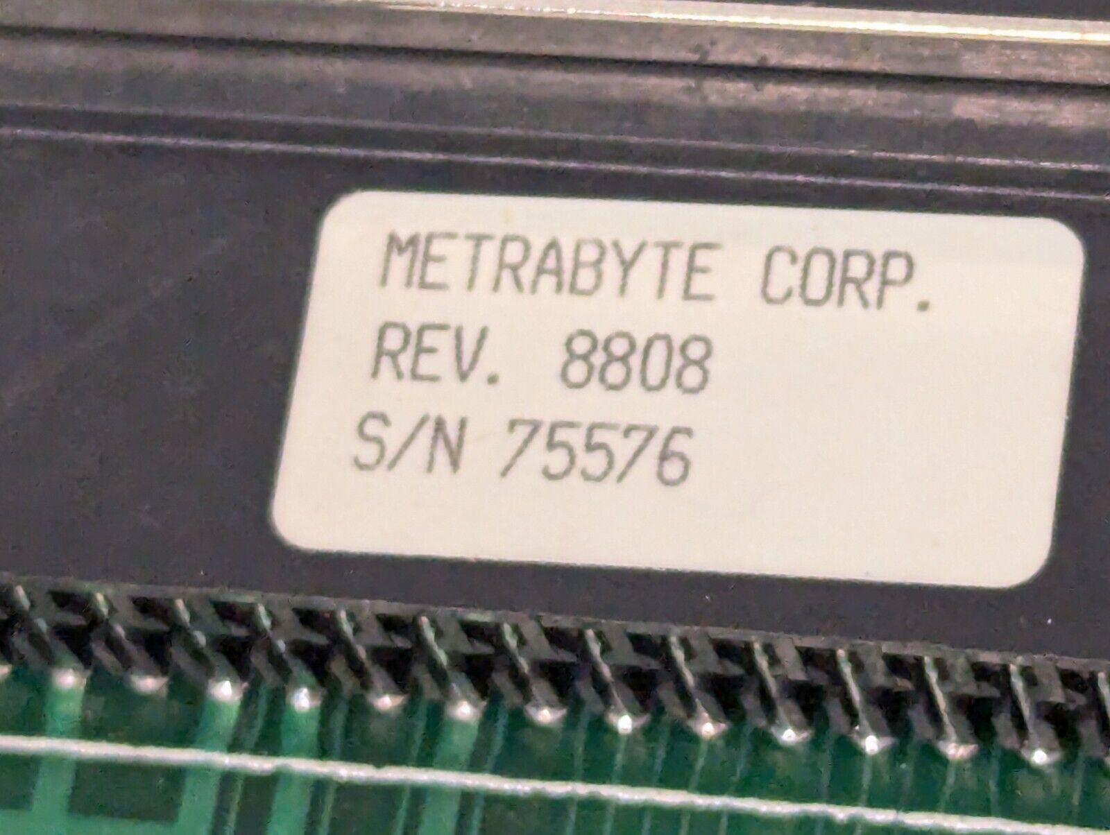 Metrabyte PC6062 Rev E parallel I/O card, Rev. 8808 - Free Shipping