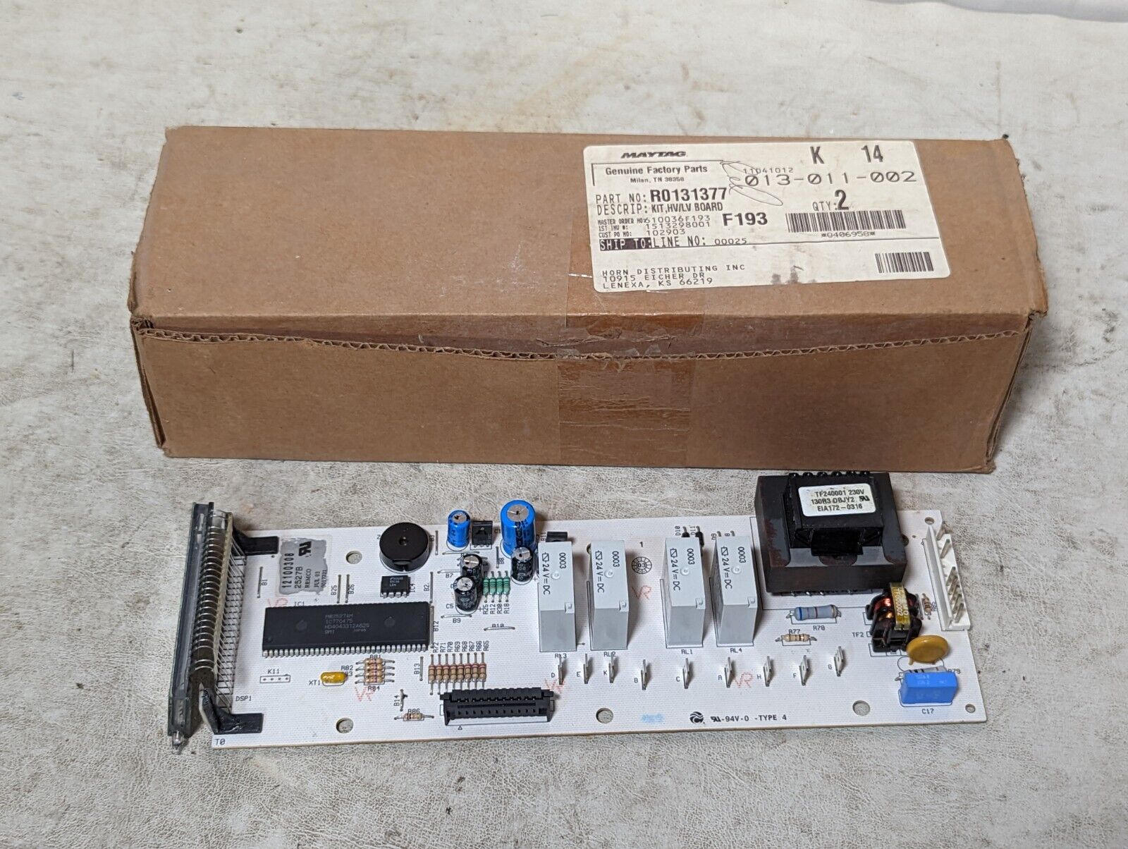 Maytag R0131377 kit, HV/LV board