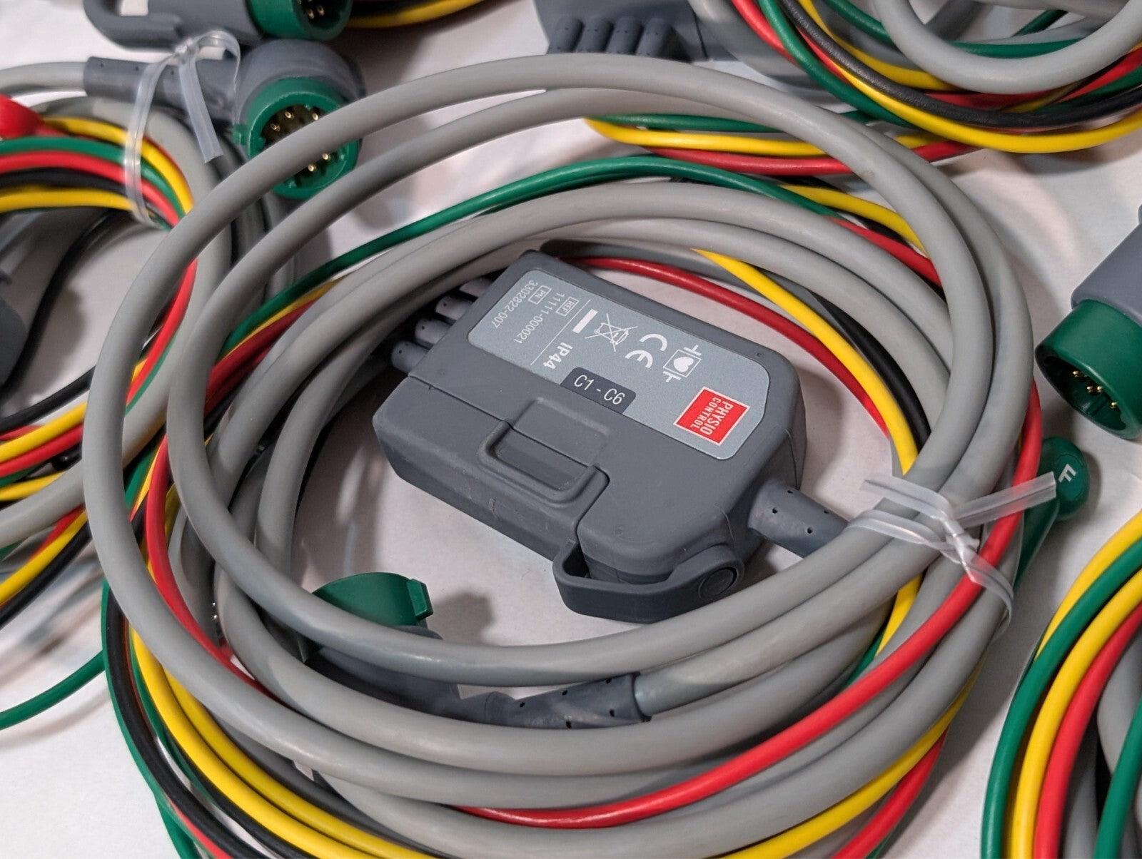(1) Physio Control 4-wire Limb Cable REF: 11111-000019 PN: 3302822-005 ECG Cable
