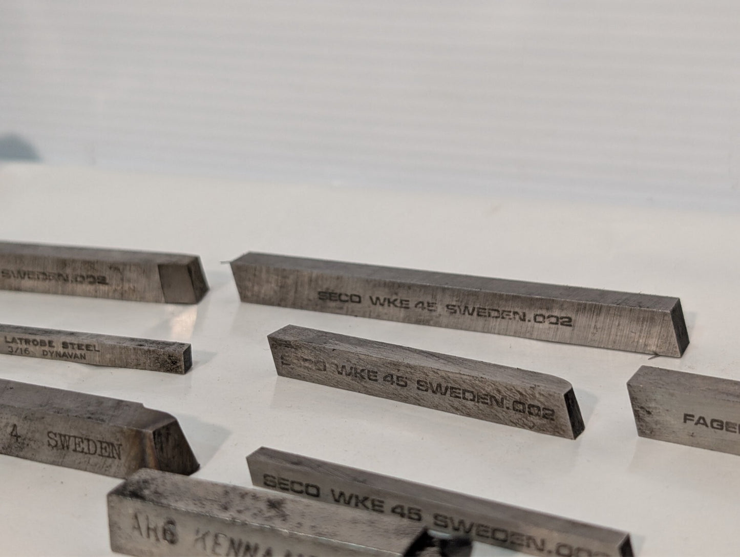 (30) Seco WKE 45 Cobalt (and other) Rectangular Tool Bit Blanks
