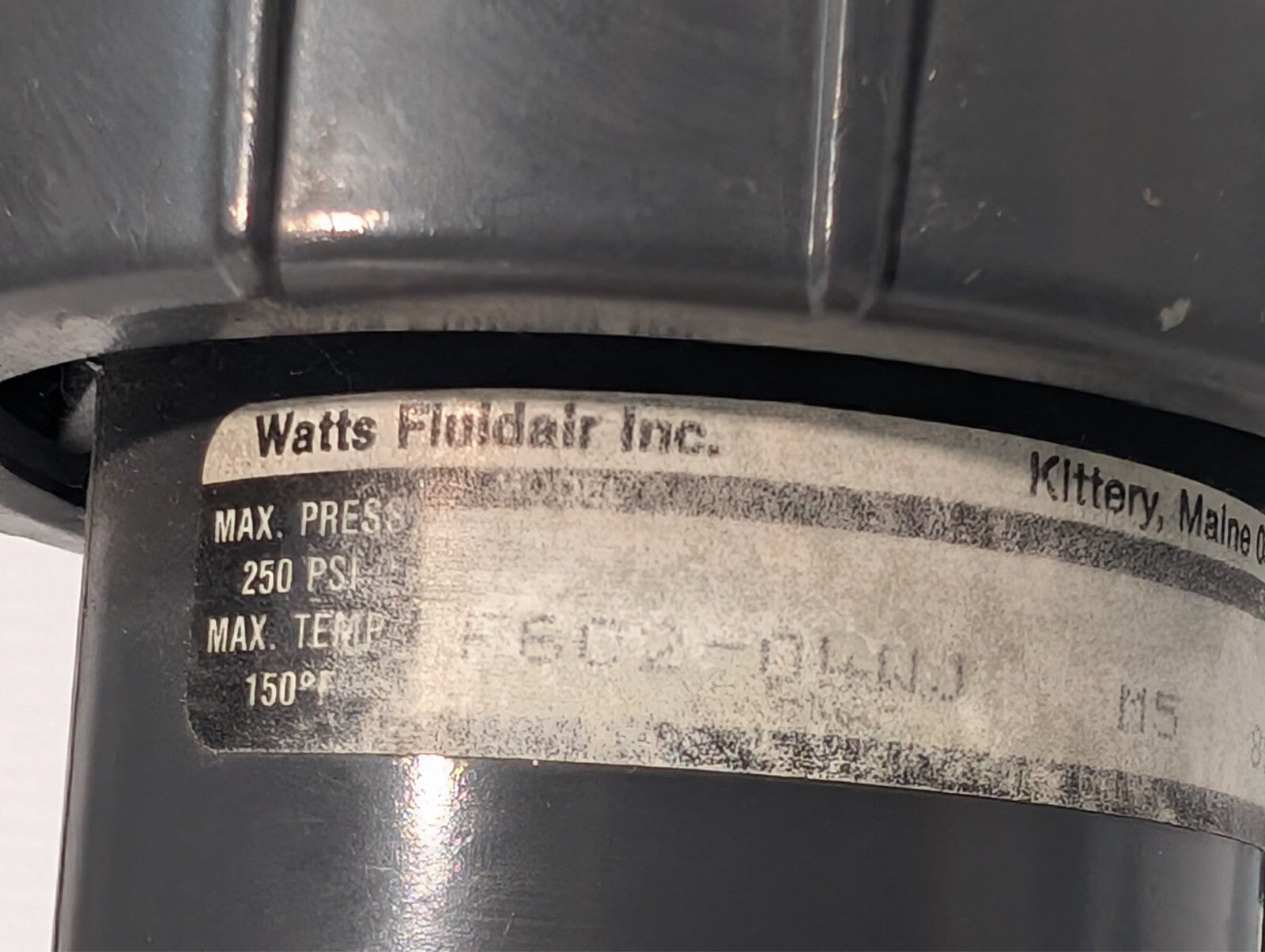 Watts Fluidair F602-034WJ M5 Pneumatic Filter, 250psi, 150º F Max Temp, 1/2"
