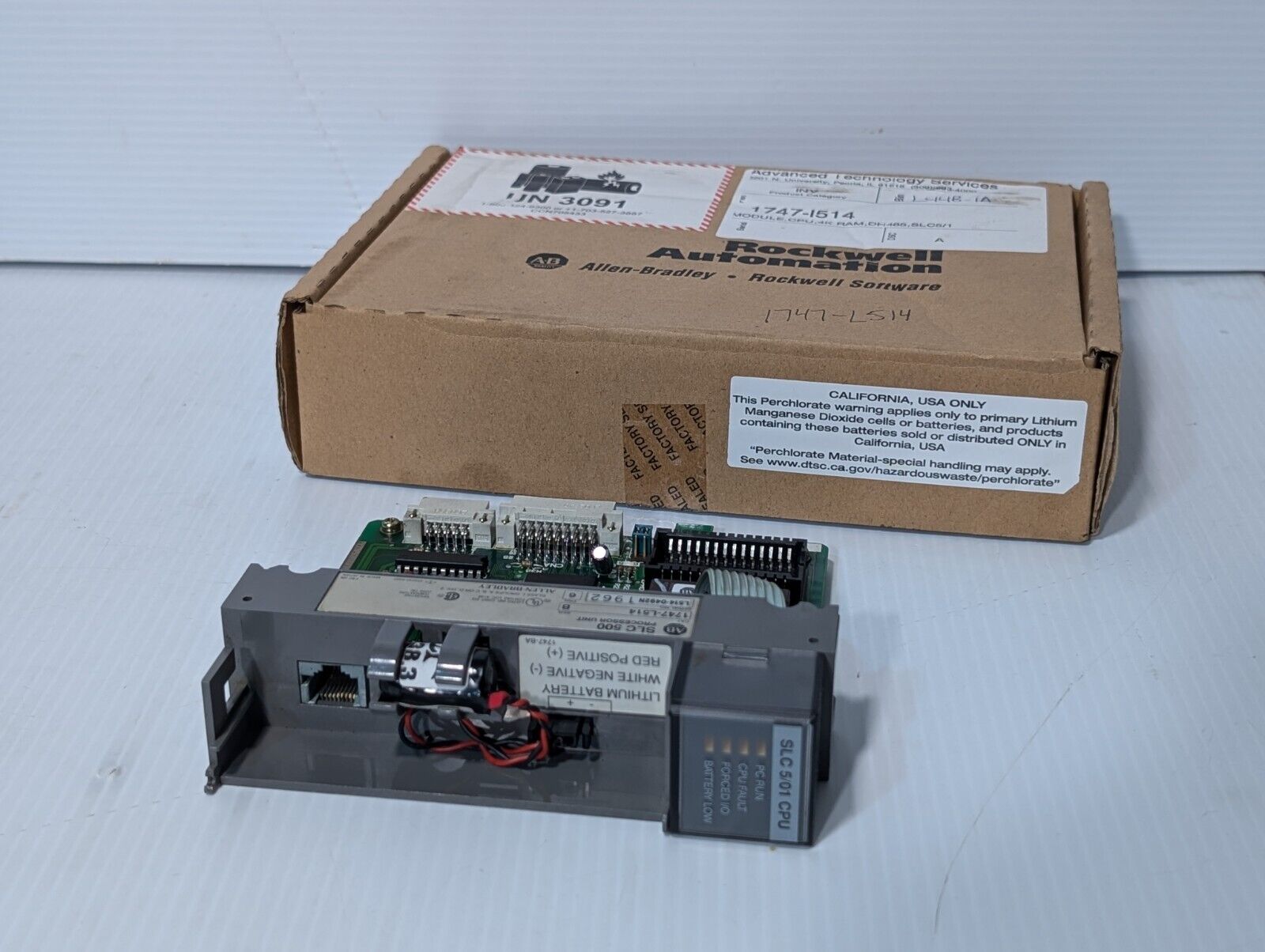 Allen Bradley 1747-L514 CPU Processor Unit, Series B, SLC 5/05, 4K - Free Ship